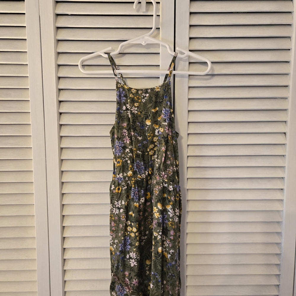 Old Navy Kids Floral Dress - Olive and Lavender